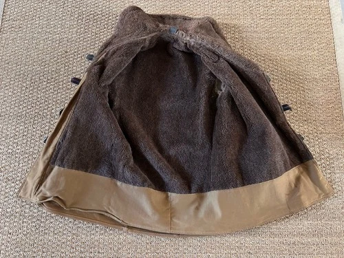 Vintage WWII Era Barnstormer Coat Alpaca Lined Military? 40" Chest image 6