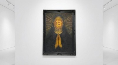 The Nun - Original, Framed, One-of-a-Kind, Oil Painting (Oil on Canvas)