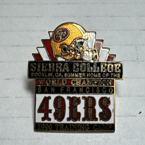 1990 San Francisco 49ers Pin Summer Training Camp At Sierra College Rocklin, ca.