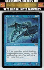Magic_the_gathering Urza's Saga #67 Coral Merfolk