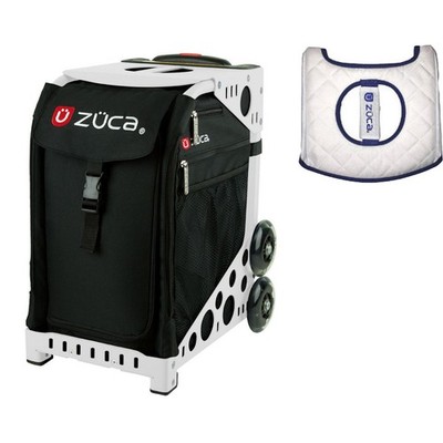 Zuca Sport Bag - Obsidian With  Seat Cover (White Frame)