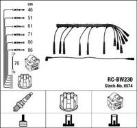 ZüNdleitungssatz NGK 0574 FüR BMW E28 E23 E30 3Er 5Er 7Er 320 325 520 735