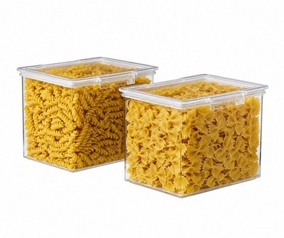 The Home Edit XL Canister Clear Plastic Food Storage Container Set of 2 NEW
