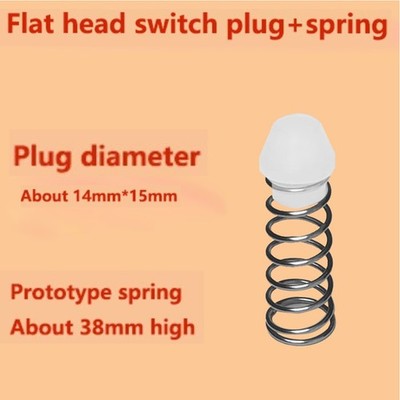 1PC NEW Air Impact Wrench Parts spring Flat head switch plug +spring