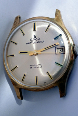 Meister-Anker automatic wrist watch 25 jewels, 4.5mm flat Förster 222 Caliber