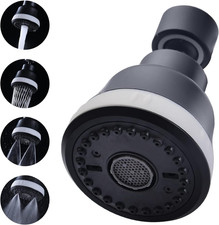Faucet Sprayer Attachment 360 Swivel 4 Spray Modes 55/64 Kitchen Sink Extender