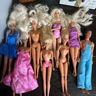 8x Vintage Barbie Doll Lot Some Nude Dolls Indonesia Malaysia China Mixed