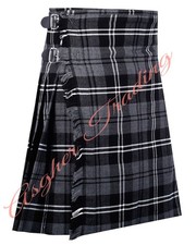 Granite Tartan 8 Yard Kilt - Men's Traditional Handmade kilt - Custom Size kilts