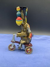 Paya Elefant Auf Dreirad Figur Uhrwerk @4702@ Blechspielzeug Neuwertig