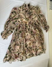 Authentic Dolce & Gabbana Girls Lily Floral Dress Size 7/8 120-131cm EUC