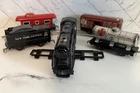 Vintage Marx Tin Wind Up New York Central Train Set Track Engine & 4 Cars
