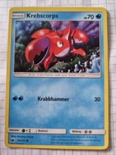 Pokémonkarte Krebscorps 24/111 Aufziehen der Sturmröte Original
