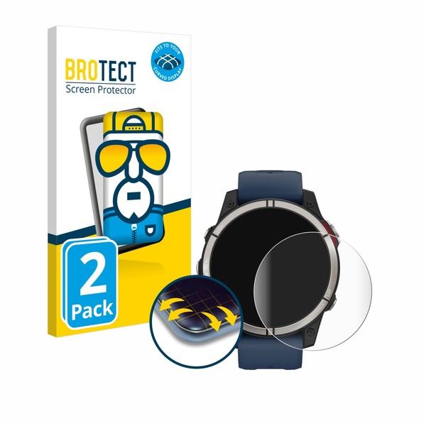 Full-Cover Schutz Folie FüR Garmin Quatix 7 3D Curved Edge Display 2X-image