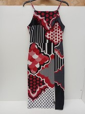 Next size 12 Bodycon Dress Rear Zip Great Colours Stretchy Split front P2P 17.5"