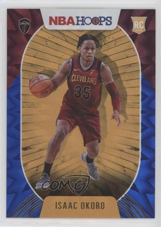 2020-21 Panini NBA Hoops Blue Explosion 7/59 Isaac Okoro #244 03mf