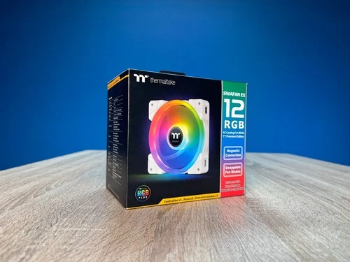 Thermaltake SWAFAN EX 12 RGB 3er Packung, Swappable Fan Blades, Weiß