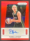 Dorka Juhasz 2025 Panini WNBA Prizm Throwback Signatures Red Prizm Auto Lynx /99