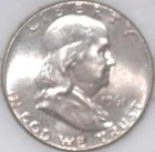 * 1961-P Franklin Half Dollar 90% Silver As Shown