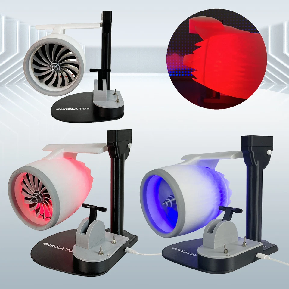 Humidificador de motor a chorro ventilador turbo USB creativo mejorado Foto 2 de 4