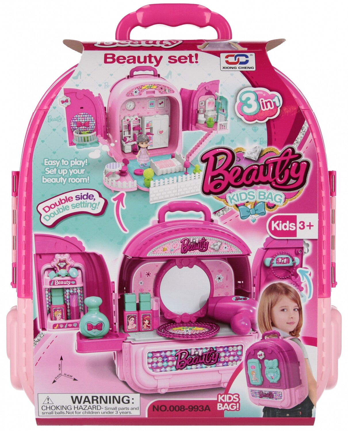 5905523641752 Туалетка 3w1 walizka MEGA CREATIVE 543786 МЕГА КРЕАТИВ