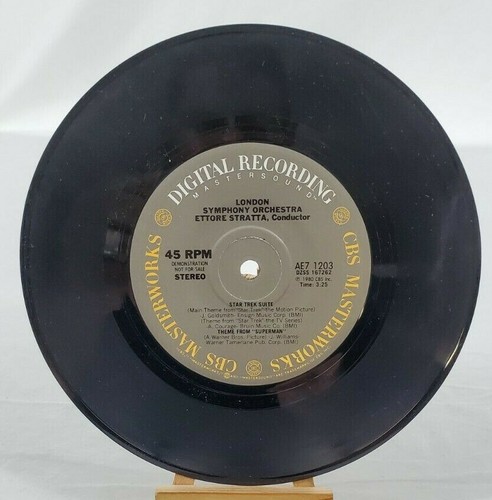 CBS Mastersound: Music from Galaxies 45 Star Trek/Superman/Meteor/StarWars #1203 - Picture 7 of 11