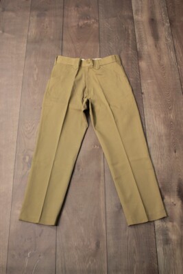 [ゴールデンサイズ]60s vintage slacks グレー usa 50s Mens NOS 1960s Stephens Khaki Western Slacks 33x29 Vtg 60s