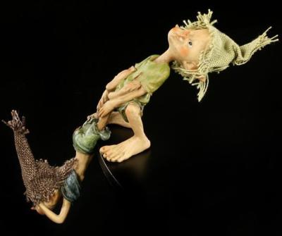 Pixie Kobold Figur - Kantenhocker - Zwerge Gnome Trolle