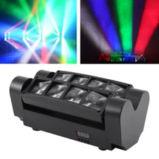 180W 8 LED Spider Moving Head Beam Stage Lighting RGBW DMX Disco Party DJ Lights