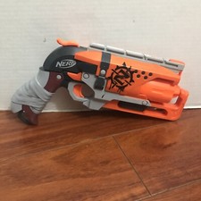 Nerf Hammershot Zombie Strike Revolver Dart Gun - Tested- WORKS EUC