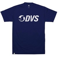Dvs Action Logo S/s Navy/white Men's T-shirt Sz. M L Xl Dvs Action Logo S/s Navy/white Men's T-shirt Sz. M L Xl
