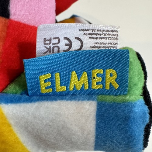 Elmer Elephant Soft Plush + 2 Lg P/B Children Book Bundle Multi Colour Patchwork - Picture 10 of 17