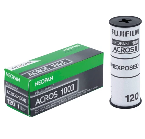 Fujifilm Professional Neopan Acros 100 II 120 Film Roller White Black 06/24