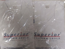 2 Superior Uniform Group Large White Button Up Style Cut 376427
