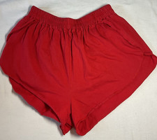 GEORGIANN GIRLS JUNIOR SHORTS RED ATHLETIC RUNNING SIZE LARGE 100 COTTON NEW