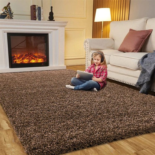 Luxury Thick Large Shaggy Rug Non Slip Living Room Bedroom Carpet Hallway Mats - Picture 18 of 30