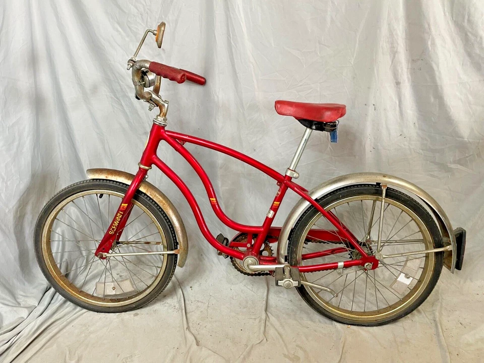 Bicicleta Schwinn Bantam 1970 20" para niños SS guardabarros individuales acero rojo hecha en EE. UU./Envío Foto 2 de 4