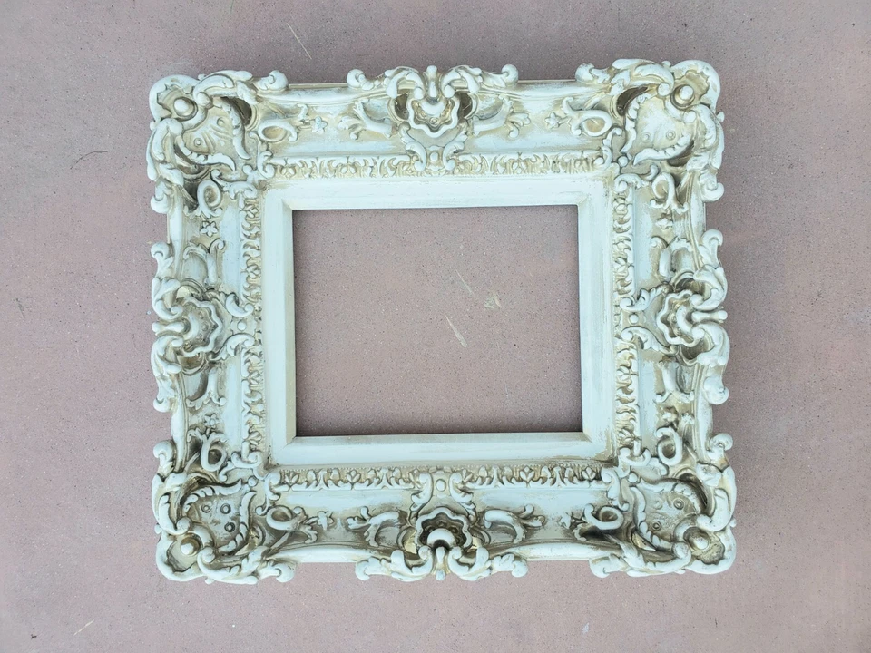 Marco estilo vintage 8x10, marco barroco, marco de pared artístico, cottage chic Foto 2 de 4