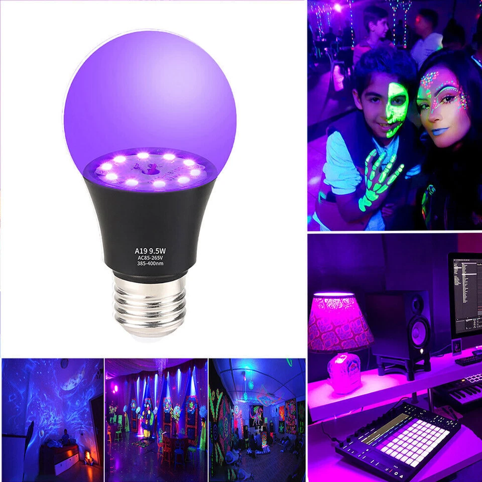 LED Schwarzlicht Strahler UV Licht Glühbirnen Leuchte Disco Club Partylicht 15W  - Bild 3 von 4