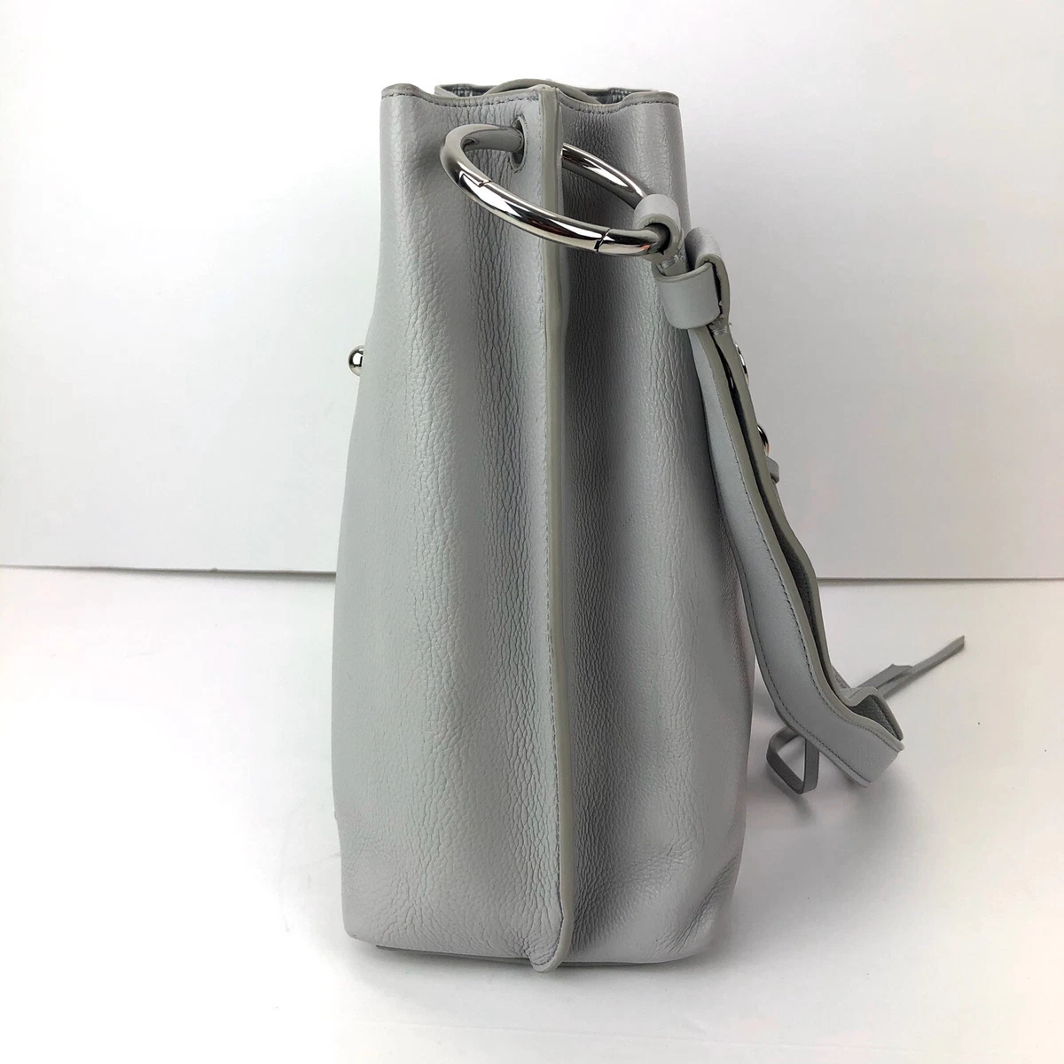 Rebecca Minkoff Megan Leather Shoulder Crossbody Bag MSRP 325 Gray