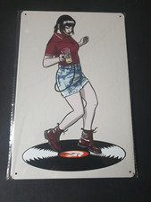 Skinhead Girl Dancing Metal Sign Plaque Ska Poster Retro Garage Shed FREE P&P