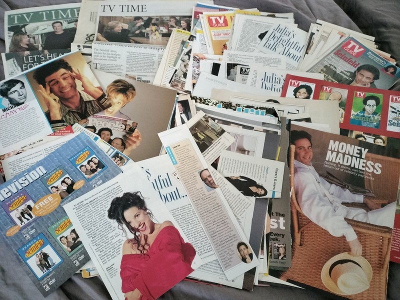 jerry SEINFELD clippings lot julia louis-dreyfus nearly a pound
