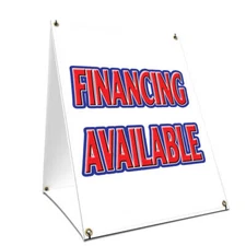 Financing Available Yard Sign & Stake outdoor plastic coroplast window