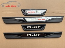 For Honda Pilot Accessories Door Sill Scuff Plate Cover Protector Guard Trims X4