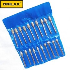 Rotary Burr Set 20 Pieces Shank Diamond Grinding Burr Bits Dremel Jewelry Making