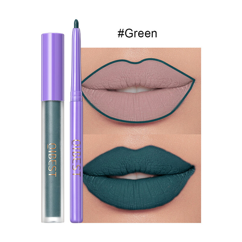 7 Colors Matte Mist Lipstick Lasting Nonstick Lip Gloss Lip Liner Set