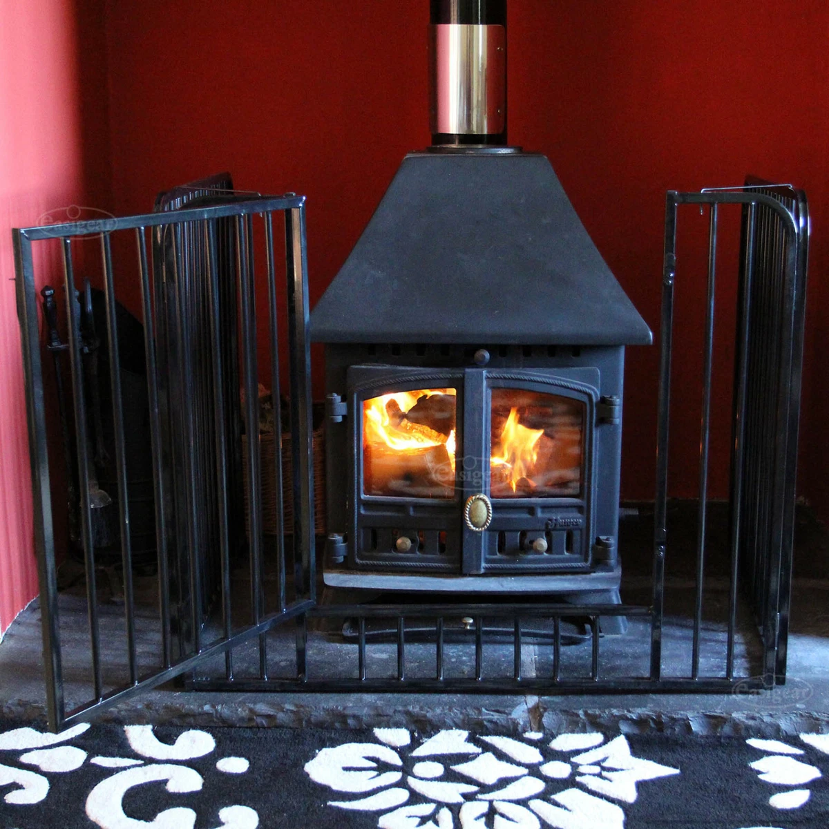 Nursery Fire Guard Safety Child Kid Fireplace Stove Wood Burner Pet Screen  Black 5060477747025 | eBay