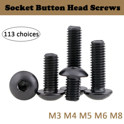 M3 M4 M5 M6 M8 Linsenschrauben Innensechskant Schraube Stahl ISO7380 mit Flansch