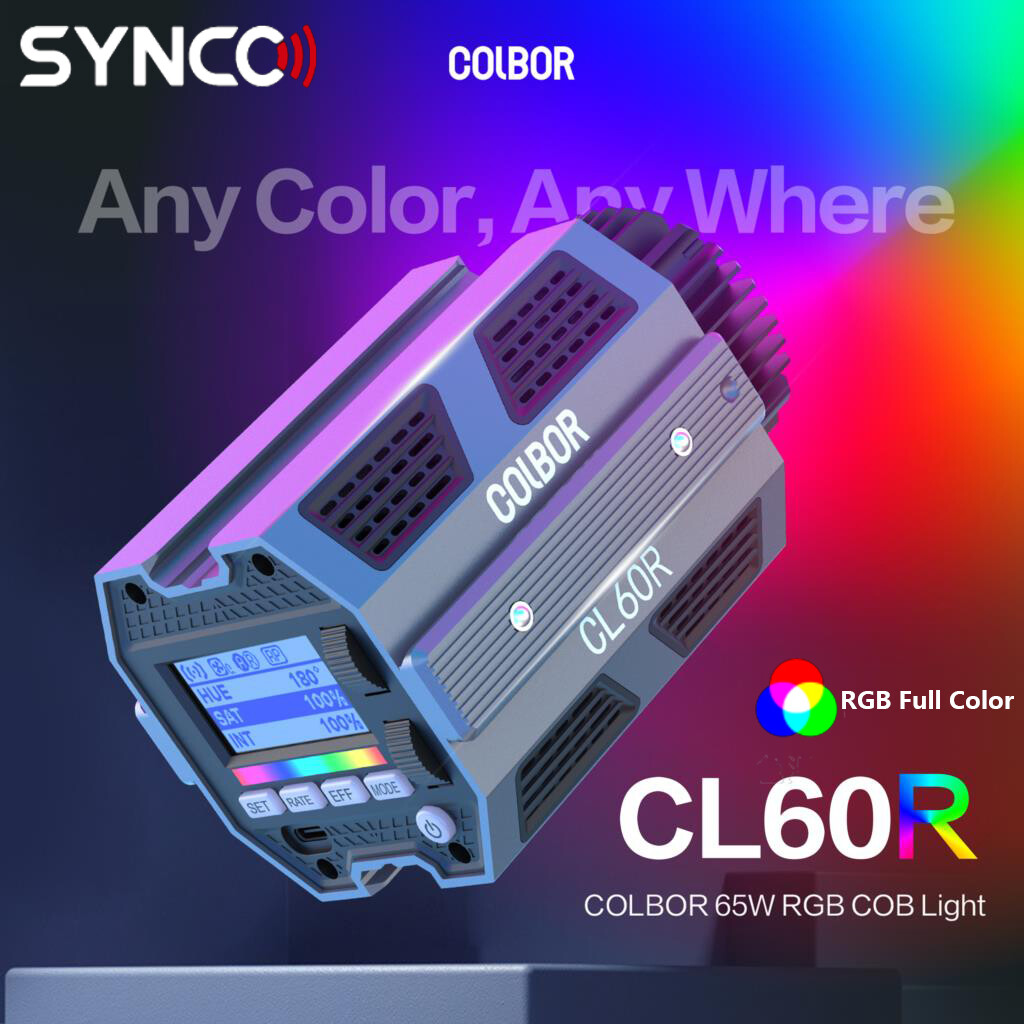SYNCO COLBOR CL60R RGB LED Video Light Full Color 2700K-6500K 65W
