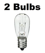 Dryer Light Bulb, 10 Watts, Replaces General Electric WE4M305, GE Dryer 2 BULBS