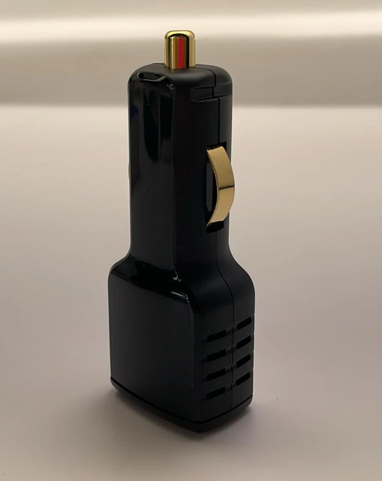 Cargador de coche de doble salida Key PCUU40008GLK 4,8 amperios con 2 puertos USB - negro Foto 4 de 4